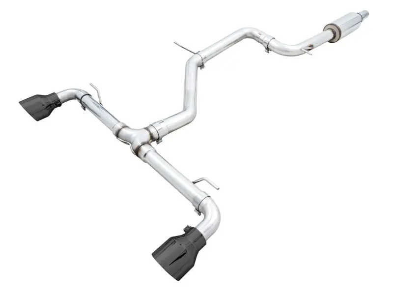 Awe 2022 Vw Gti Mk8  Track Edition Exhaust - Diamond Black Tips 1