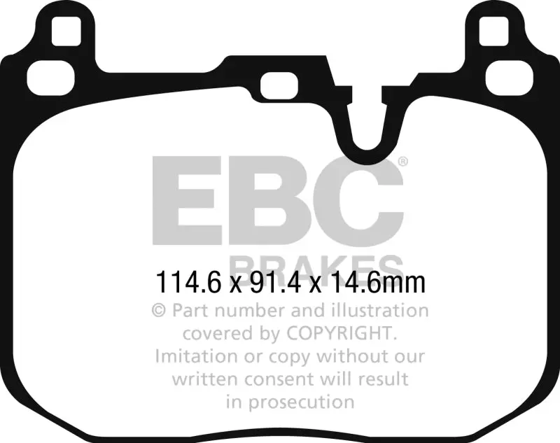 Ebc 2015+ Mini Cooper John Cooper Works Yellowstuff Front Brake Pads 2