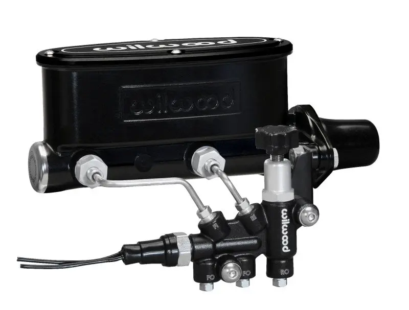 Wilwood Hv Tandem M/C Kit W L/H Bracket & Prop Valve - 1In Bore Black 1