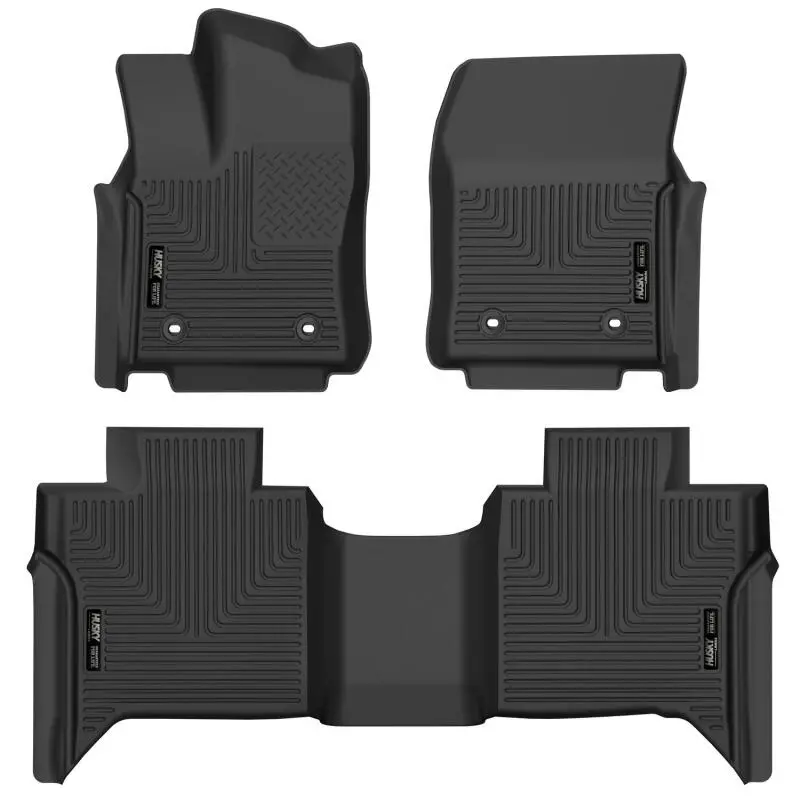 Husky Liners 2022 Toyota Tundra Crewmax X-Act Front & 2Nd Seat Floor Liner - Blk 1