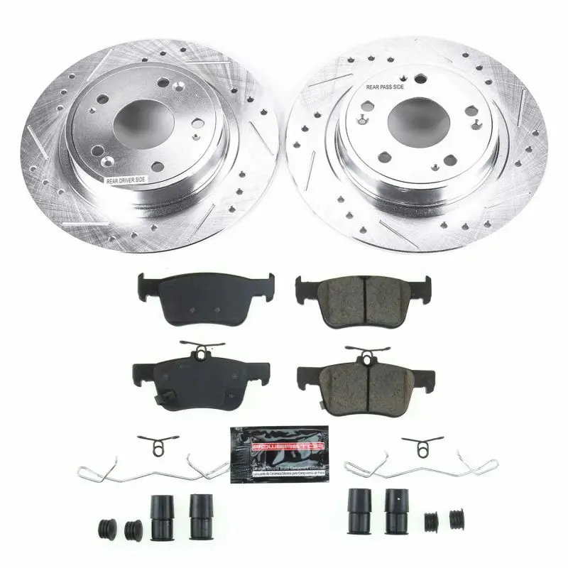Power Stop 18-19 Honda Accord Rear Z23 Evolution Sport Brake Kit 1