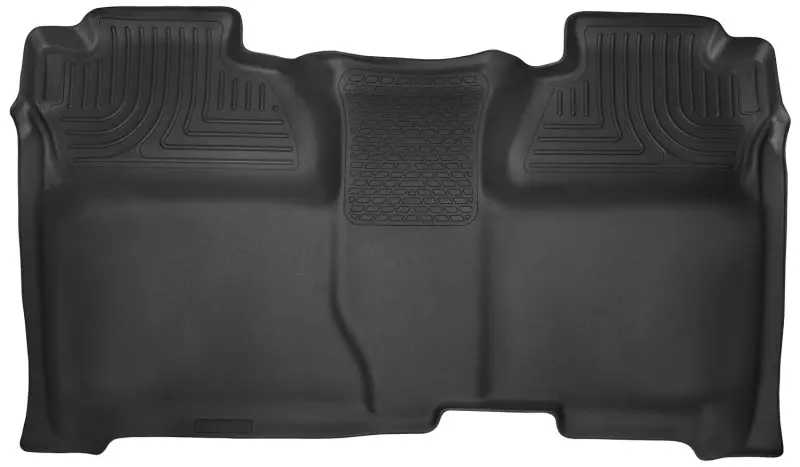 Husky Liners 14-15 Chevy Silverado Crew Cab X-Act Contour Black 2Nd Row Floor Liners 1