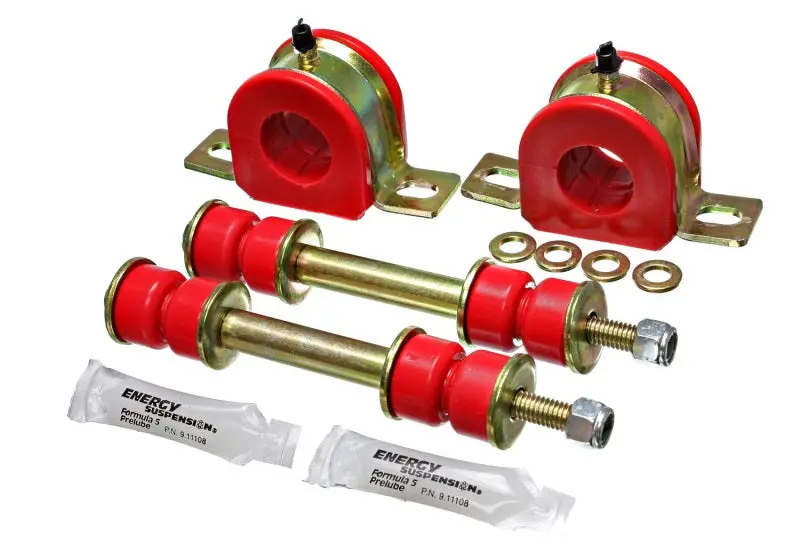 Energy Suspension 85-89 Ford Astro Van 2Wd 1-1/4In Front Sway Bar Bushing Set - Red 2