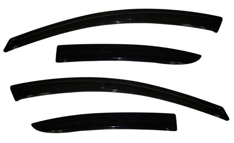 Avs 10-13 Mazda 3 Ventvisor Outside Mount Window Deflectors 4Pc - Smoke 1