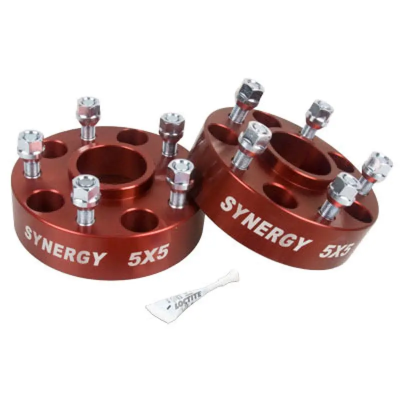 Synergy Jeep Hub Centric Wheel Spacers 5X5-1.50In Width 1/2-20 Unf Stud Size 1
