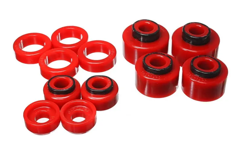 Energy Suspension 05-07 Ford F250/F350 2/4Wd Red Body Mount Set 1