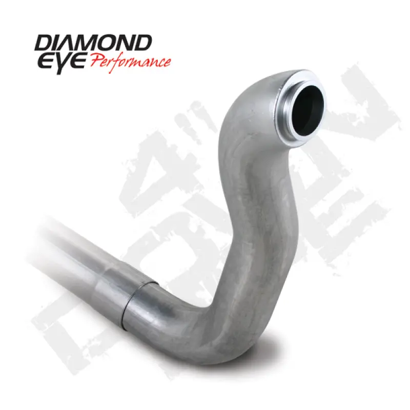Diamond Eye Downpipe 4In Tb Single Al Dodge 5.9L 2500/3500 89-93 4X4 Only 1