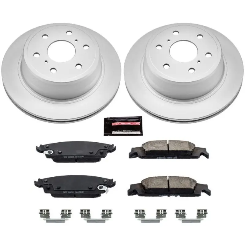 Power Stop 15-19 Cadillac Escalade Rear Z17 Evolution Geomet Coated Brake Kit 1