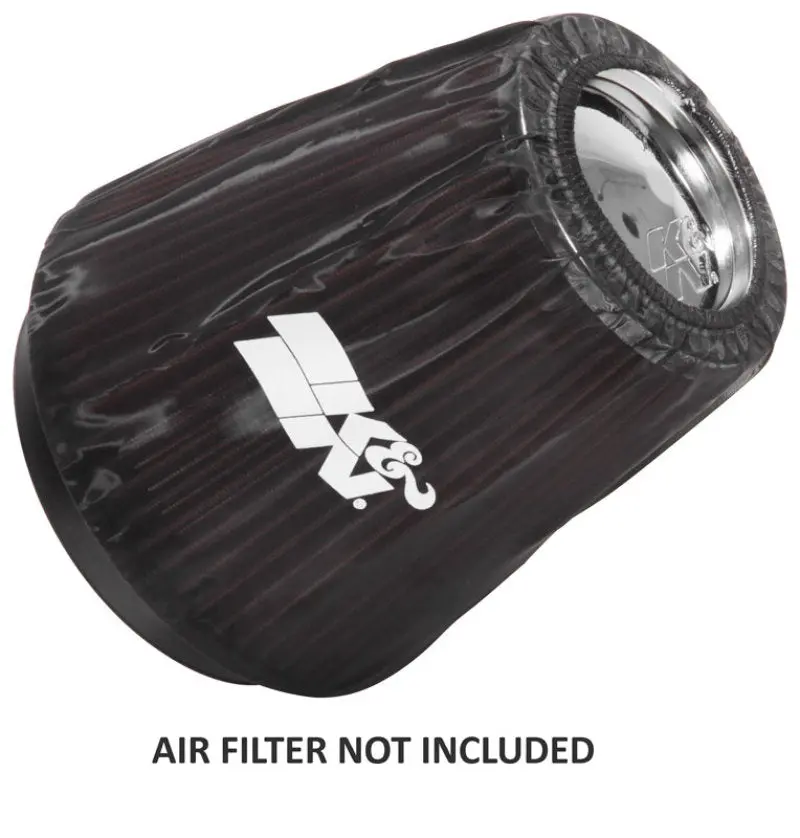 K&N Black Drycharger Round Tapered Custom Air Filter Wrap 2