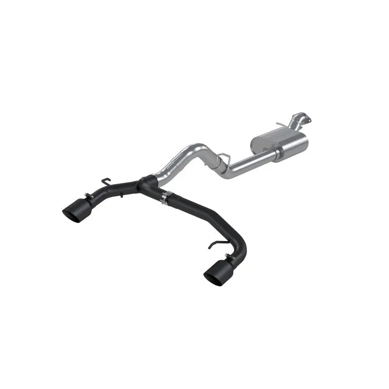 Mbrp 21-22 Ford Bronco 2.3/2.7L Ecoboost 2/4-Dr 3In Catback Dual Split Rear Exit Blk Al 2