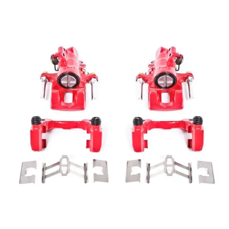 Power Stop 01-05 Acura El Rear Red Calipers W/Brackets - Pair 1
