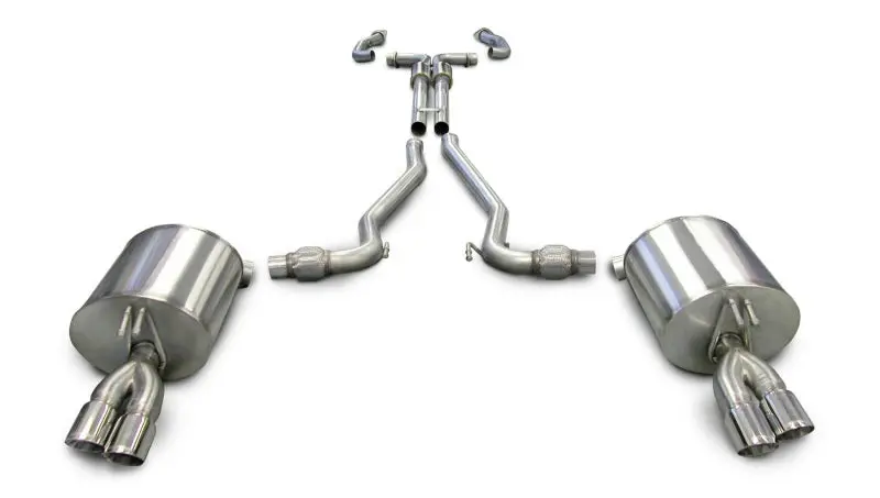 Corsa 2008-2009 Pontiac G8 Gxp 6.0L V8 Polished Sport Cat-Back + Xo Exhaust 1
