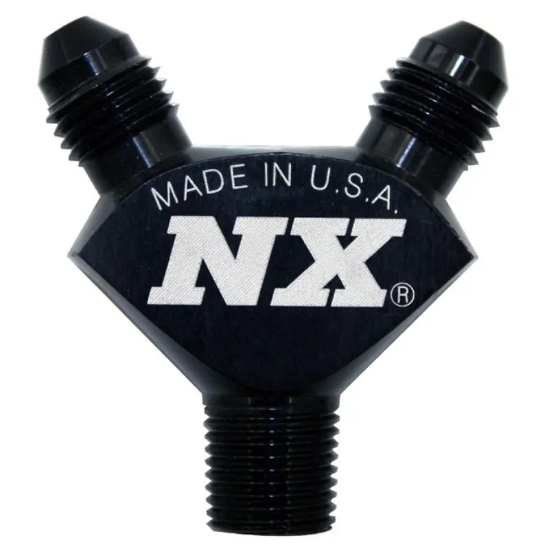 Nitrous Express 1/8Npt X 3An X 3An Billet Pure-Flo Y Fitting - Black 2