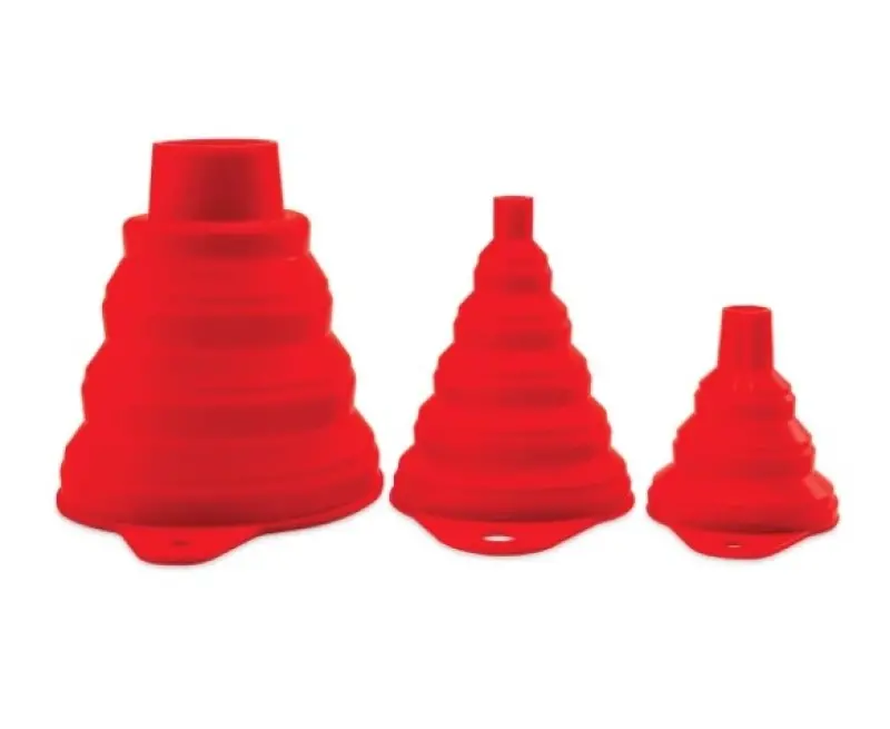 Griots Garage Collapsible Silicone Funnels - Set Of 3 1