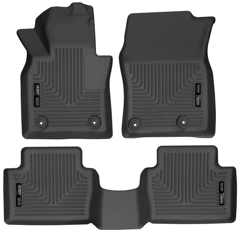 Husky Liners 19-22 Mazda 3 / 20-22 Cx-30 Weatherbeater Front & 2Nd Seat Floor Liners - Black 1