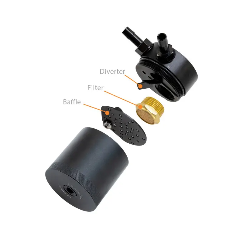 Mishimoto 2018+ Honda Accord 2.0T Baffled Oil Catch Can Pcv Side - Black 2