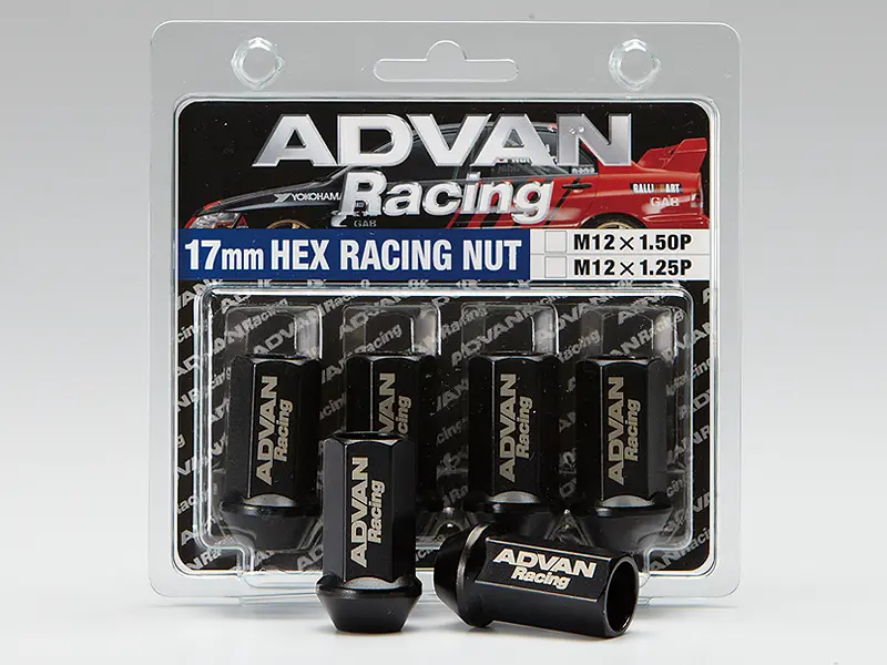 Advan Lug Nut 12X1.25 (Black) - 4 Pack 1
