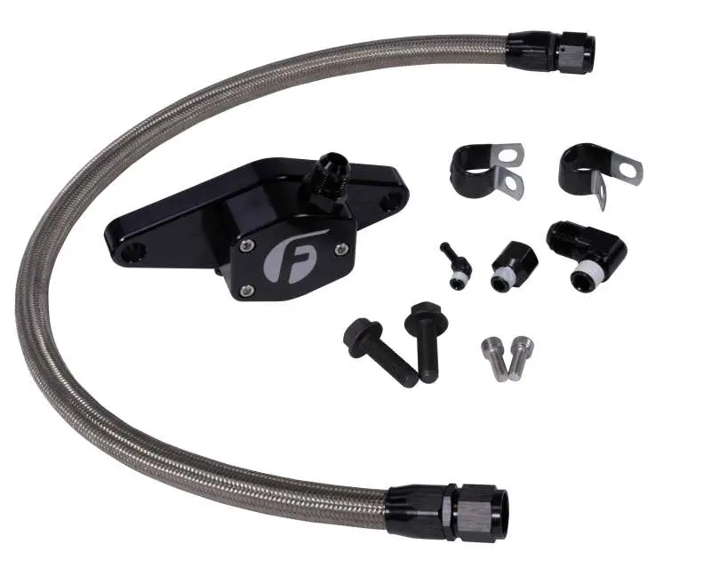 Fleece Performance 94-98 12V Coolant Bypass Kit W/ Stainless Steel Braided Line 1