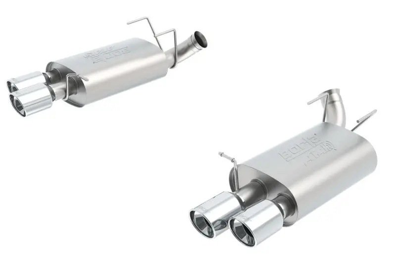 Borla 13-14 Mustang Shelby Gt500 Gt 5.8L V8 Rwd Dual Split Rear Exit Atak Exhaust Rear Section Only 1