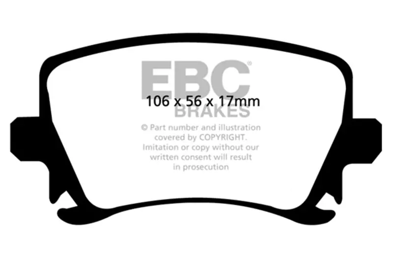 Ebc 06-13 Audi A3 2.0 Turbo (Girling Rear Caliper) Ultimax2 Rear Brake Pads 2