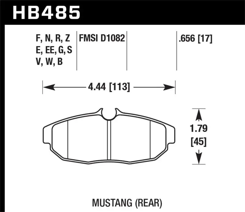 Hawk 08-09 Mustang Bullitt/05-10 & 12-13 Mustang Gt/05-13 Mustang V6 Blue 9012 Race Rear Brake Pads 1