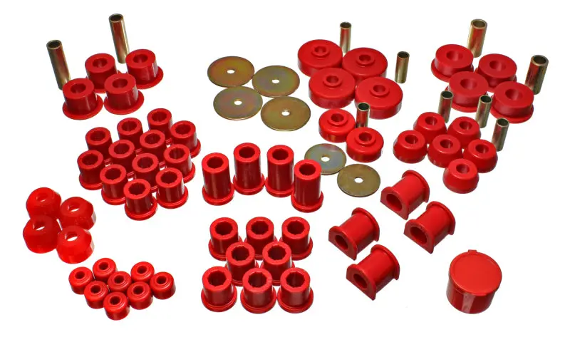 Energy Suspension 79-85 Toyota 4Wd Pickup (Except T-100 & Tundra) Red Hyper-Flex Master Bushing Set 2