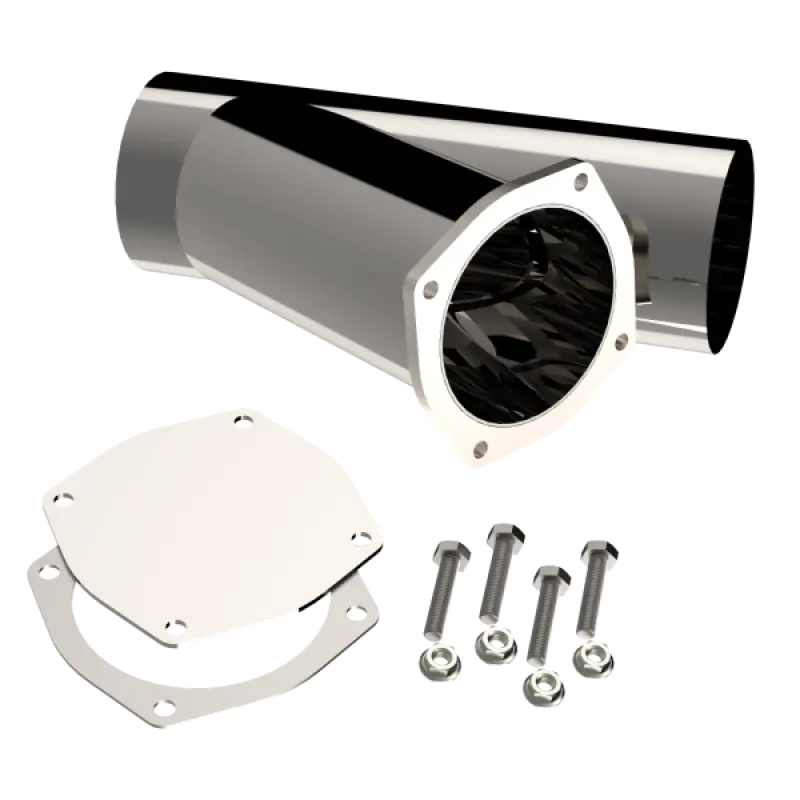 Qtp 5In Weld-On Qtec Exhaust Cutout Y-Pipe 1
