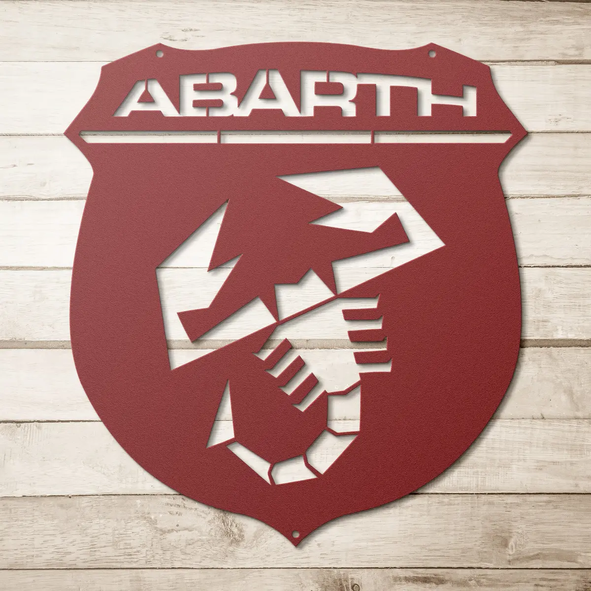 Abarth Metal Wall Art Sign 9