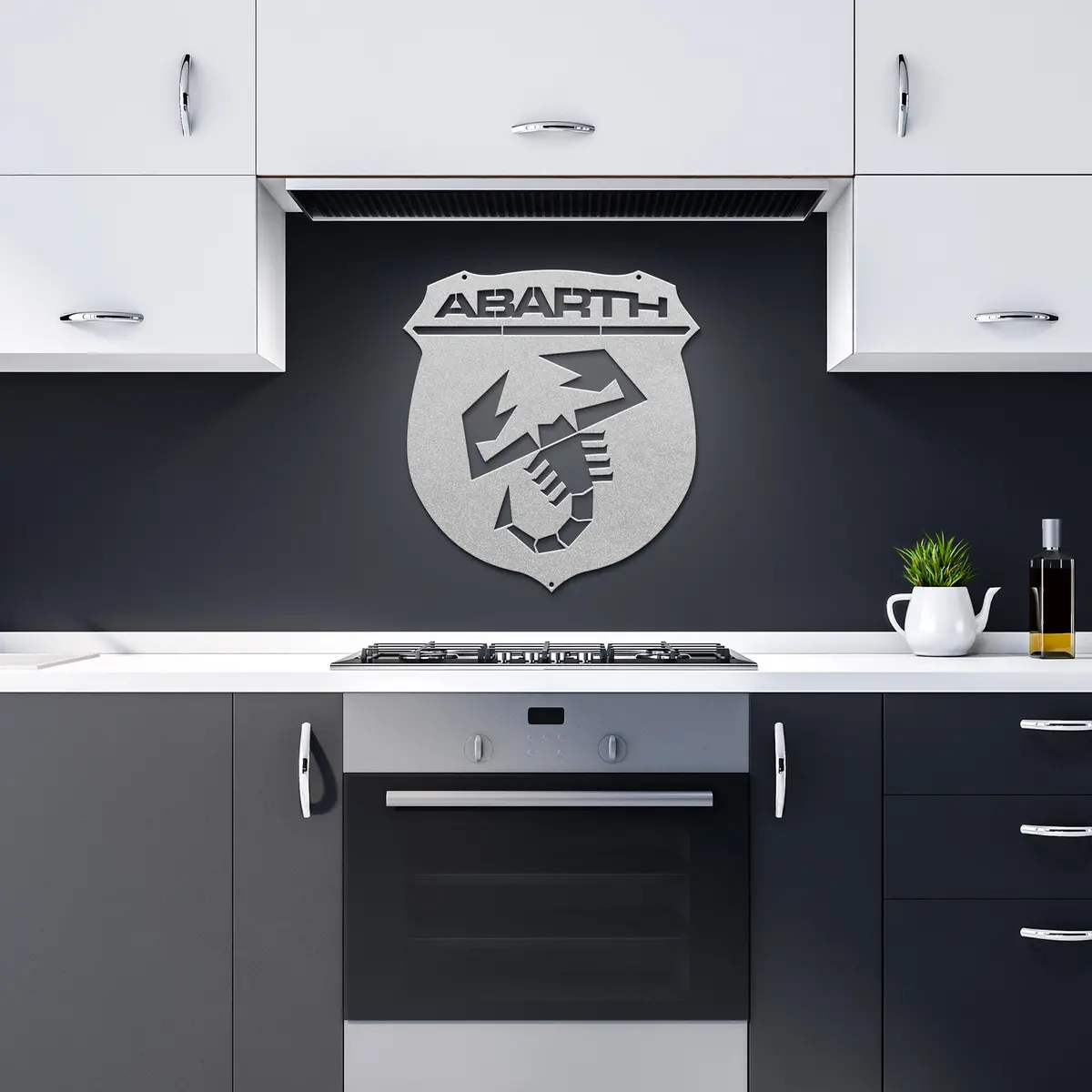 Abarth Brand Metal Wall Sign – Die-Cut Aluminum Display - Image 5