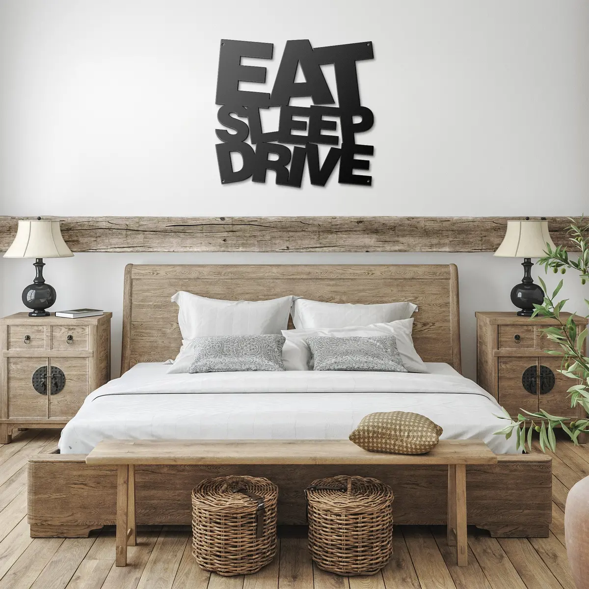 Eat Sleep Drive Metal Wall Art 4