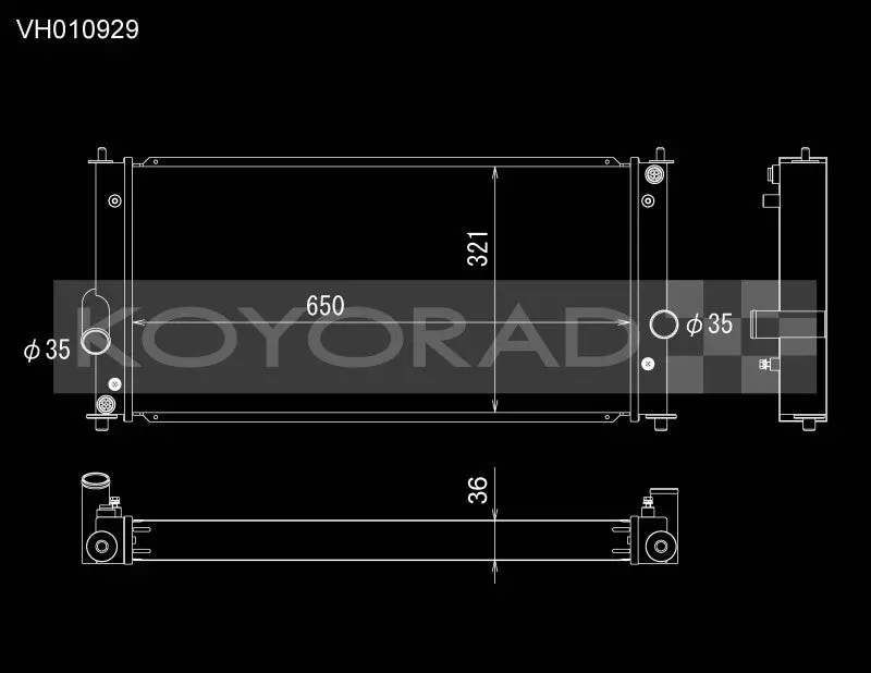 Koyo 00-05 Toyota Mr2 Spyder 1.8L I4 Mt (Manual Transmission) All-Aluminum Radiator 1