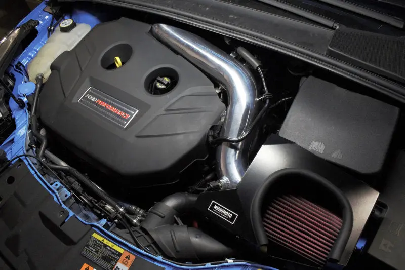 Mishimoto 2016 Ford Focus Rs 2.3L Performance Air Intake Kit - Wrinkle Nitrous Blue 1