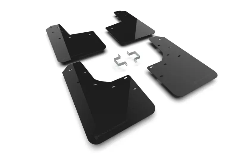 Rally Armor 23-25 Ford Ranger Raptor Black Ur Mud Flap Metallic Black Logo 1