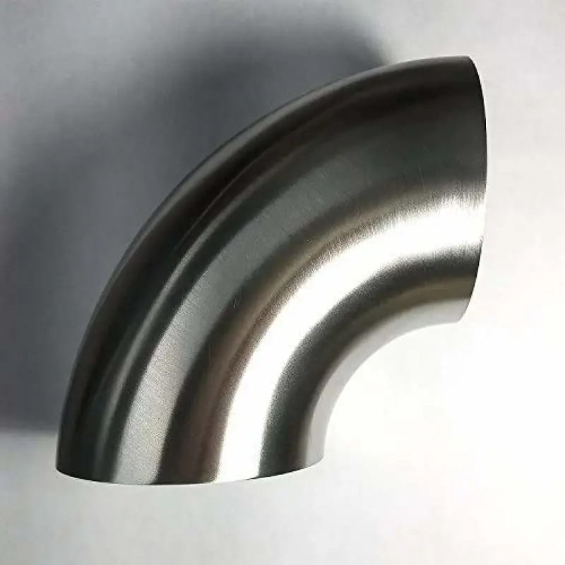 Stainless Bros 4In Ss304 90 Deg Elbow -1D Radius - 4In Clr - 16Ga/ .065In Wall - No Leg 1