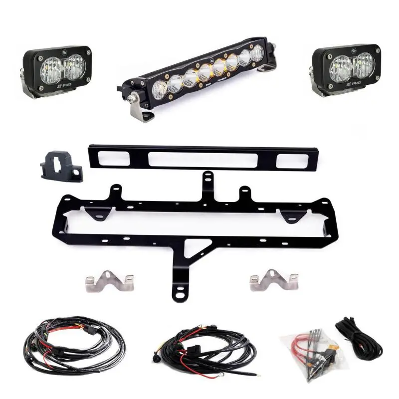 Baja Designs 2024+ Toyota Tacoma S8 Series 10In Grille Conversion Light Kit 2