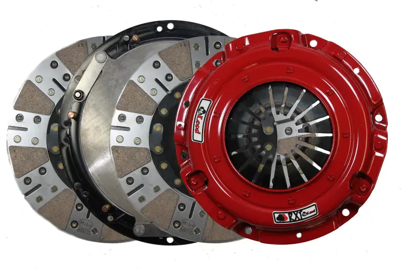 Mcleod Rxt Twin Disc Clutch Kit 2018 Ford Mustang Rxt 1 X 23 Spline 0 Bal W/164T 8 Bolt Al Flywheel 1