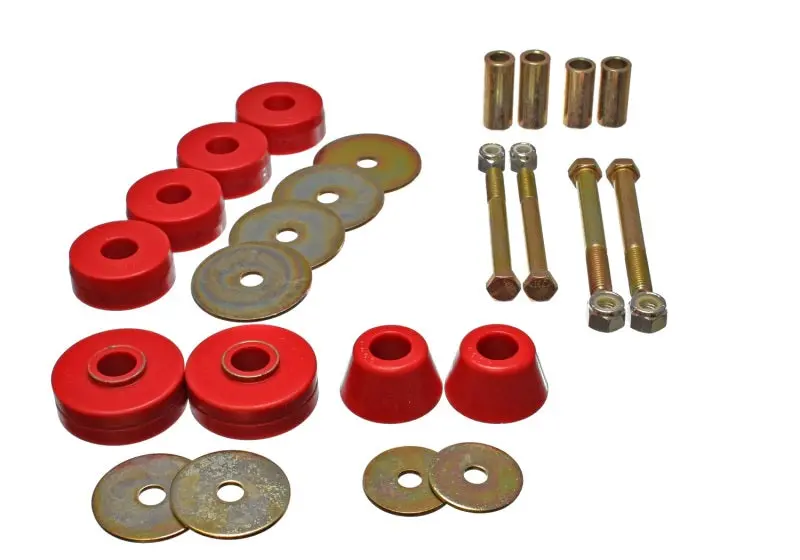 Energy Suspension Chevy Pickup Body Mounts - Red 2