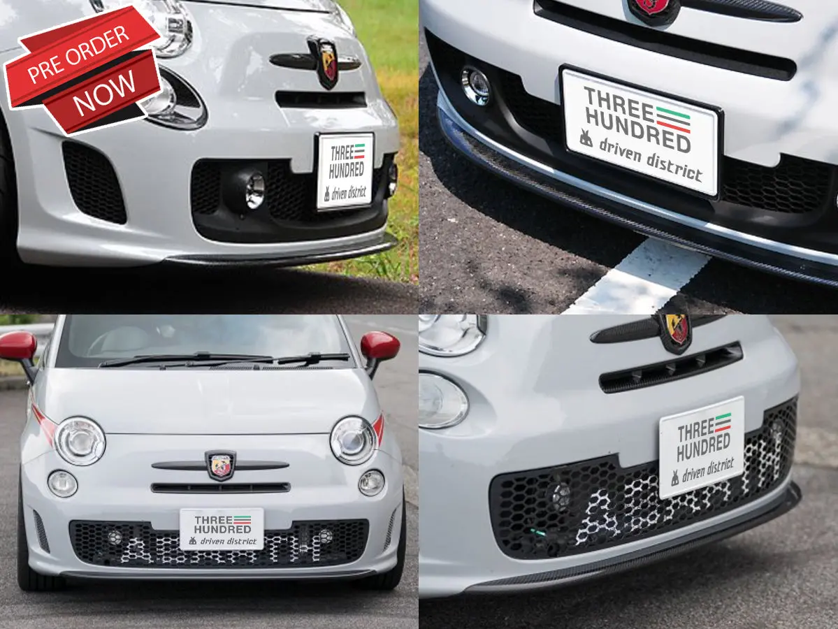 Three Hundred Abarth 500 Carbon Fiber Front Lip 1
