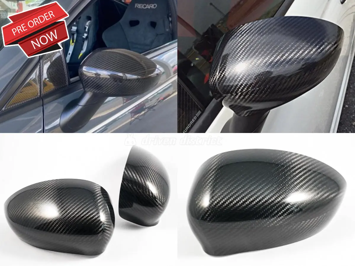 Three Hundred Abarth 500 Carbon Fiber Mirror Covers 1
