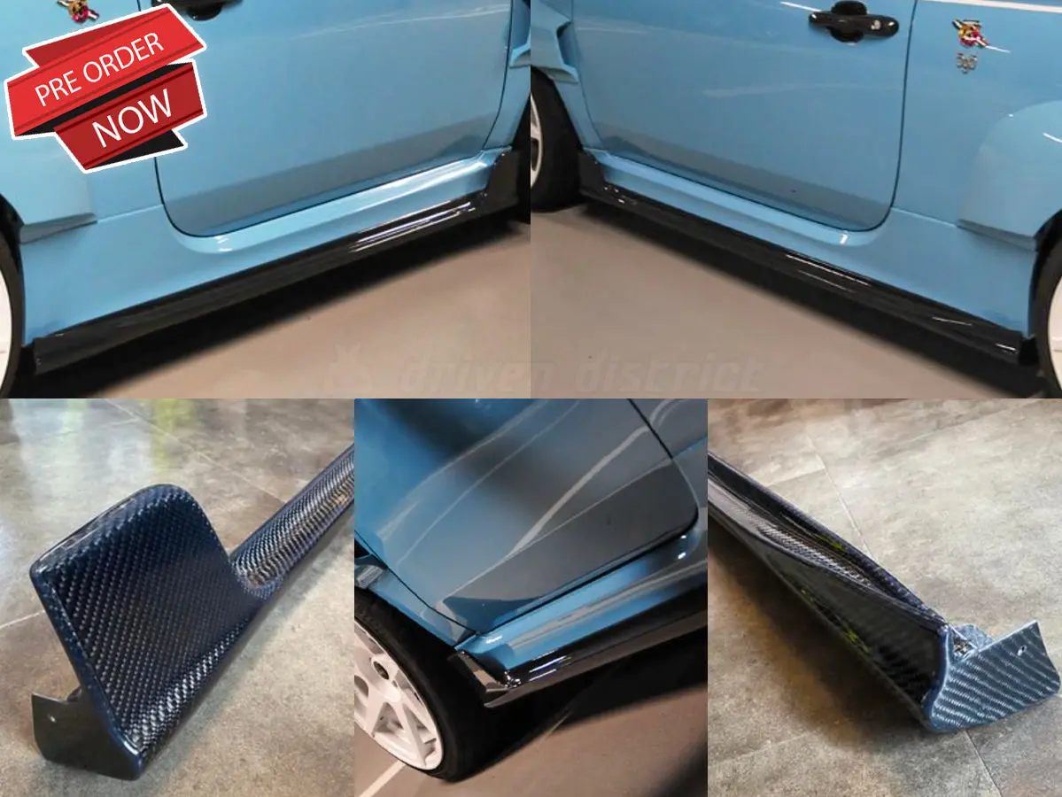 Three Hundred Abarth 500 Carbon Fiber Side Skirts 1