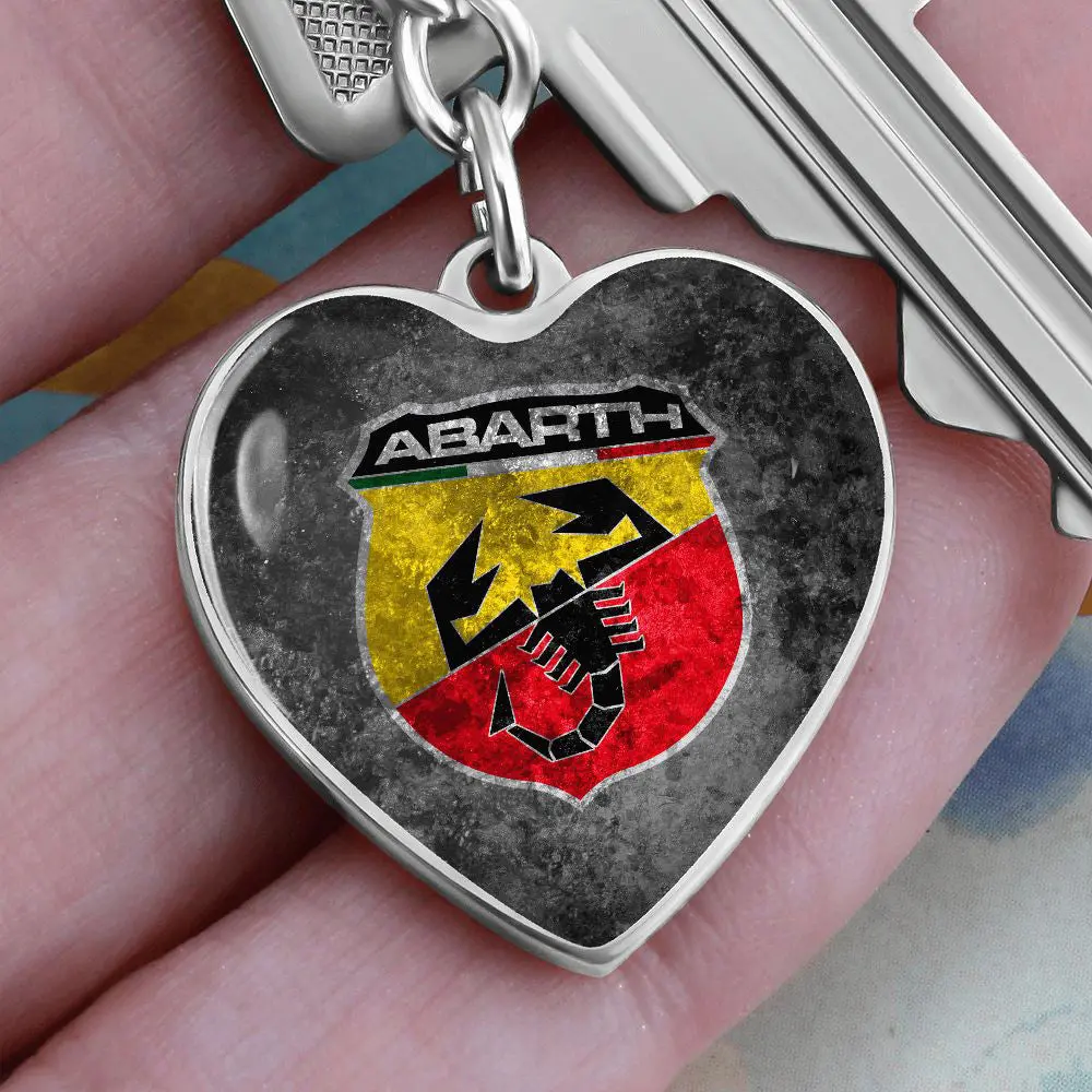 Abarth Heart Keychain 1