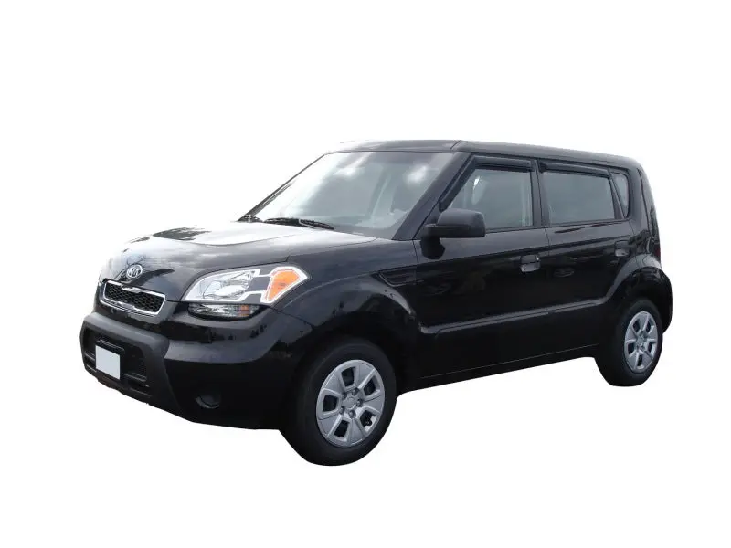 Avs 09-13 Kia Soul Ventvisor Outside Mount Window Deflectors 4Pc - Smoke 1