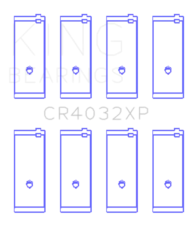 King Engine Bearings Toyota 4Age 4Agze 16V 1.6L Performance Rod Bearing Set - Size Std 1