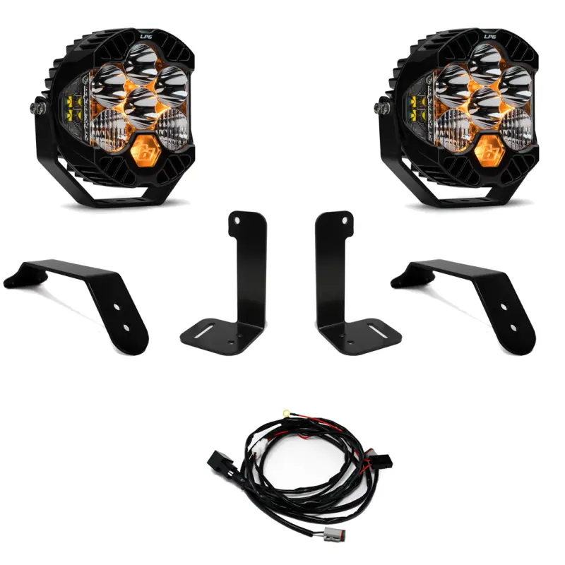 Baja Designs 2018+ Jeep Jl/Jt Dual Lp6 Auxiliary Light Kit 1