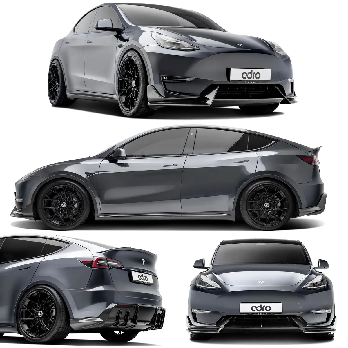 Tesla Model Y Carbon Fiber Complete Body Kit (Premium Prepreg) - Adro 1