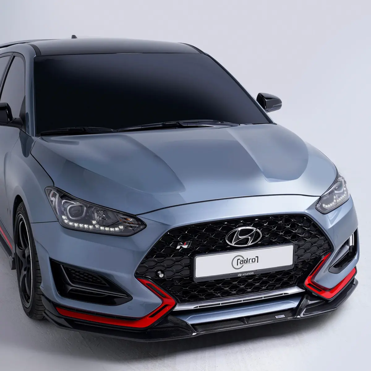 Hyundai Veloster N Carbon Fiber Front Lip (V3 Typeb) - Adro 1