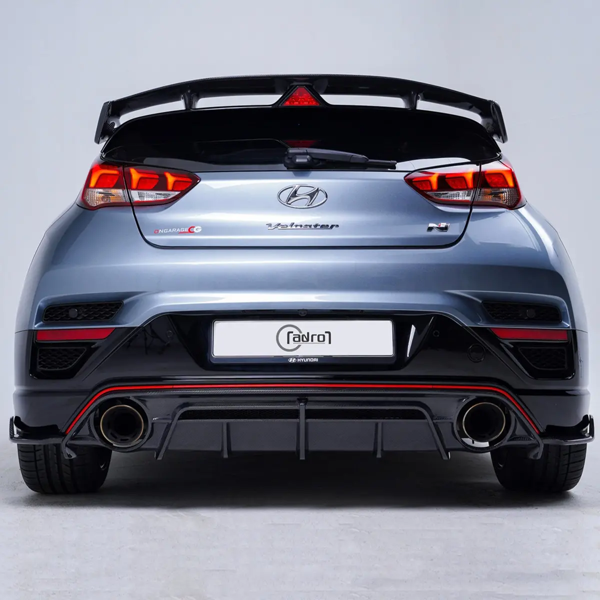 Hyundai Veloster N Carbon Fiber Rear Diffuser (V2) - Adro 1