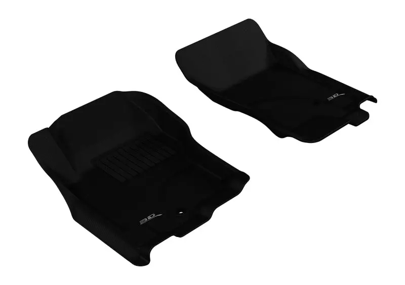 3D Maxpider 2005-2015 Nissan Pathfinder/Xterra Kagu 1St Row Floormat - Black 1