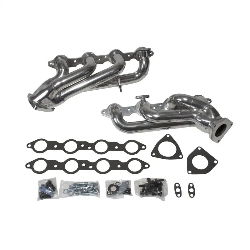 Bbk 99-04 Gm Truck Suv 4.8 5.3 Shorty Tuned Length Exhaust Headers - 1-3/4 Titanium Ceramic 2