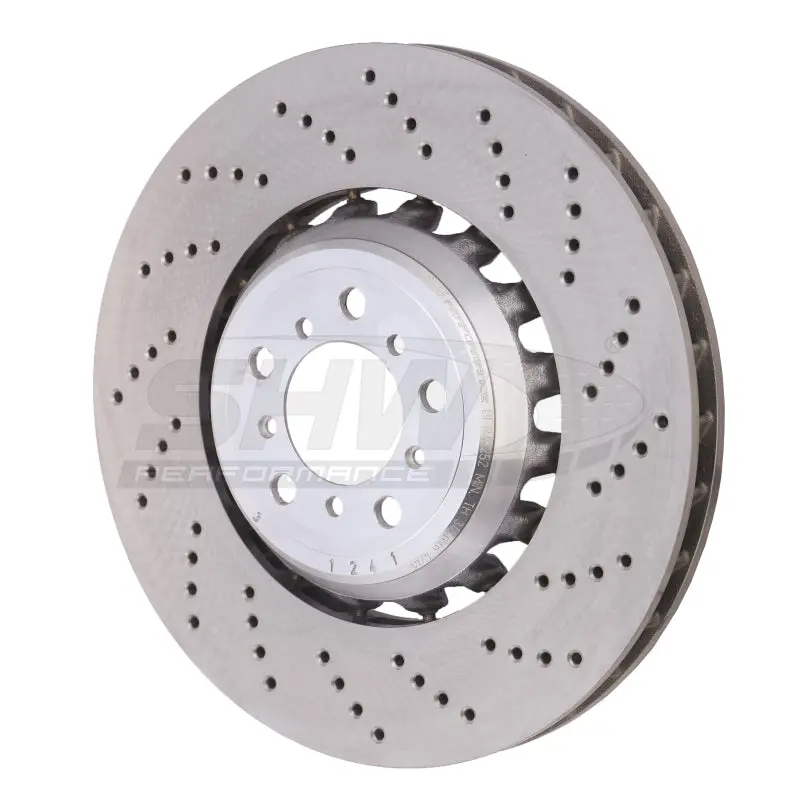Shw 2021 Bmw M2 Comp 3.0L W/O Ceramic Brake Right Front Cross-Drilled Lw Brake Rotor (34118072018) 1